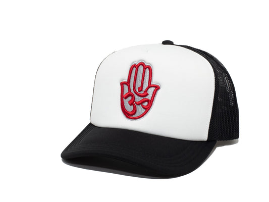 CLASSIC TRUCKER BLACK/WHITE/GRAY/RED